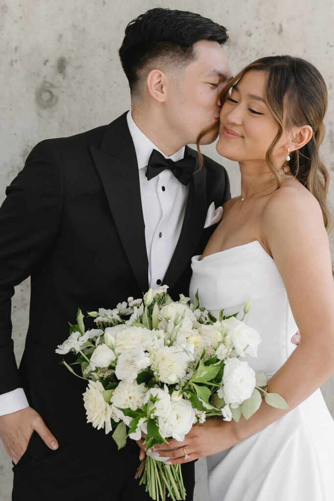 Wedding portraits during a portland wedding