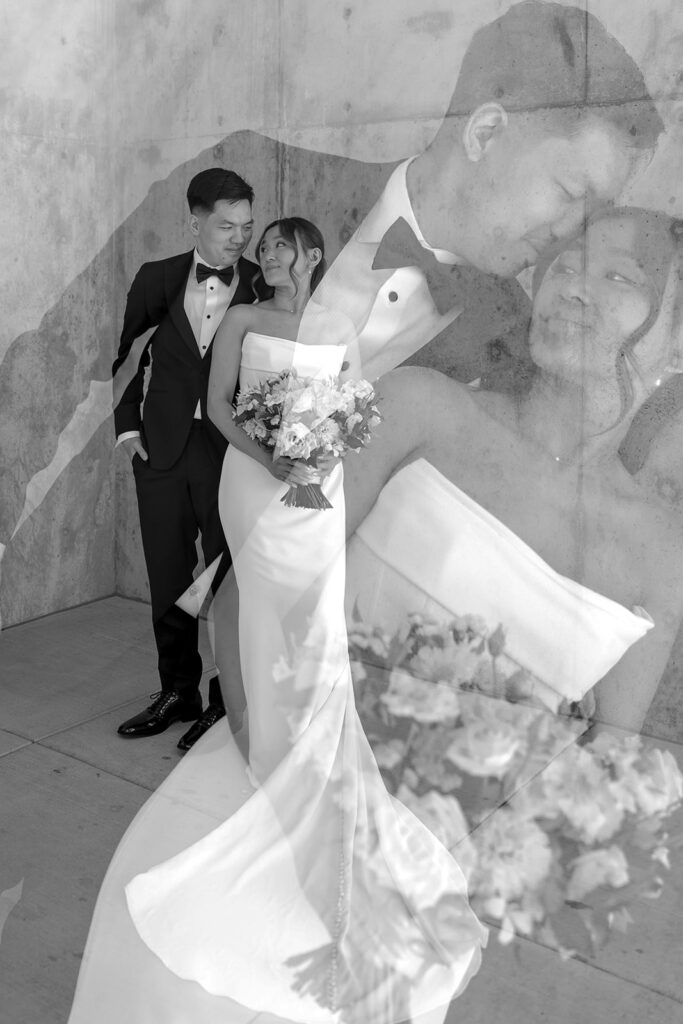 Wedding portraits during a portland wedding