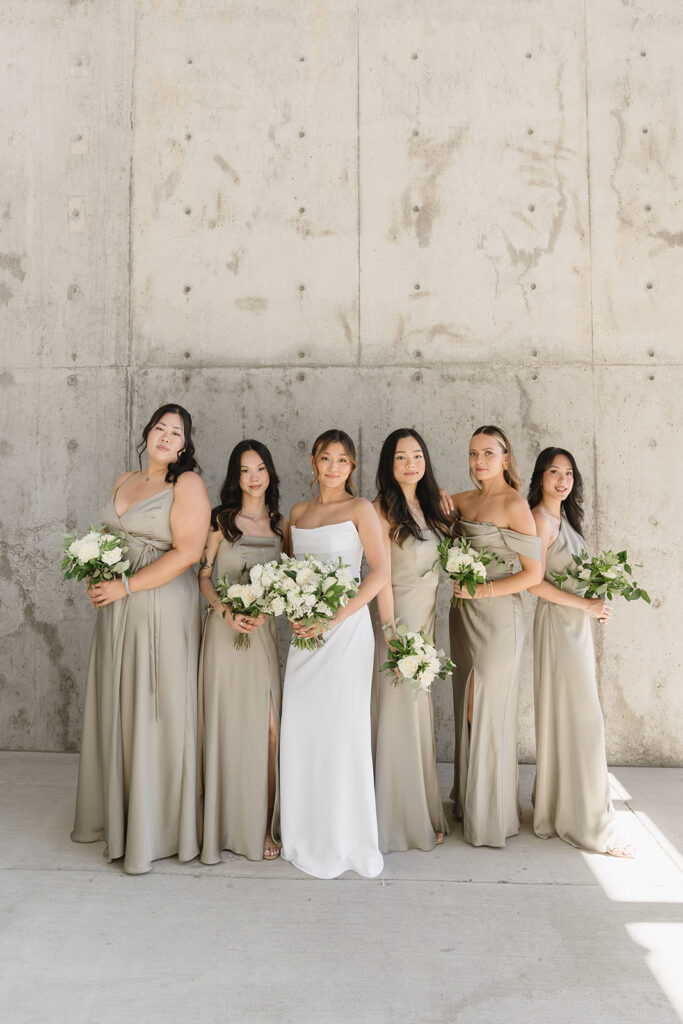 Wedding portraits during a portland wedding