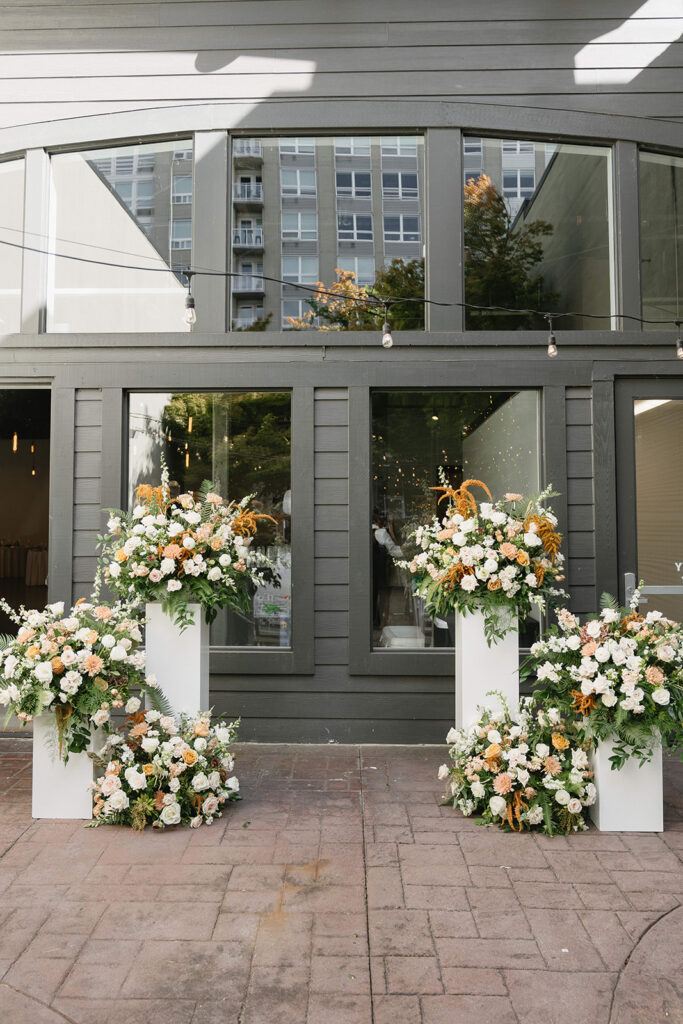 Non traditional wedding ceremony at Everett West in Portland filled with love and supportive guests
