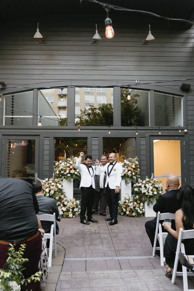 a fun wedding ceremony in Portland
