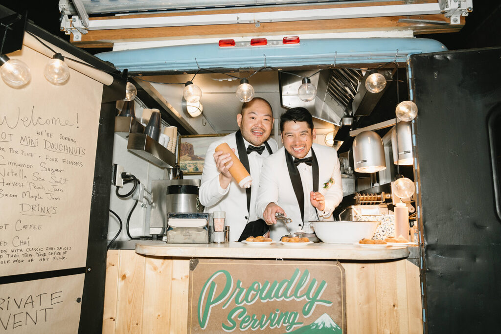 Lively wedding dance floor at Everett West during an inclusive city celebration
