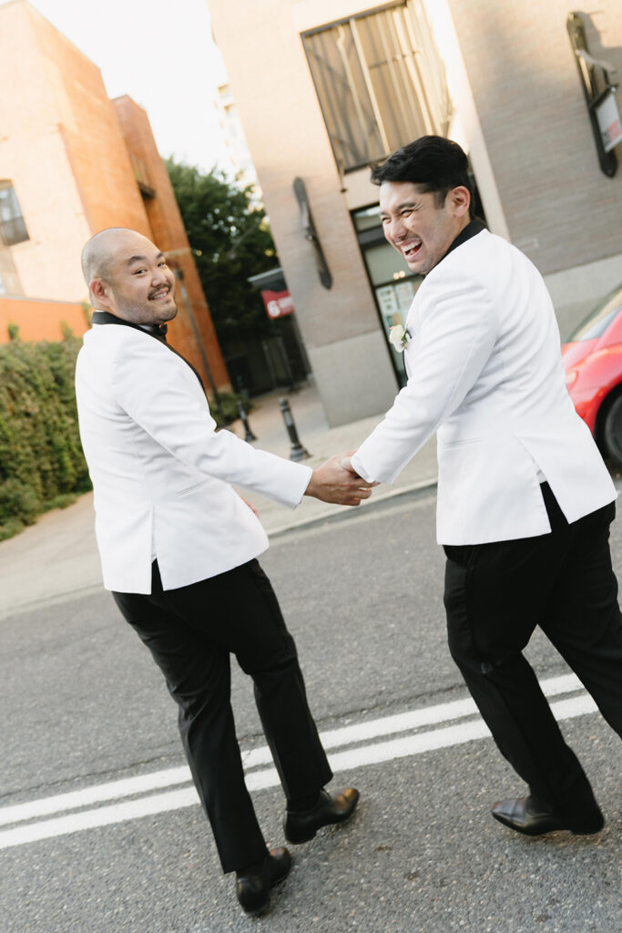 couple posing for timeless wedding portraits