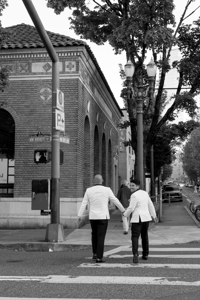 couple posing for timeless wedding portraits